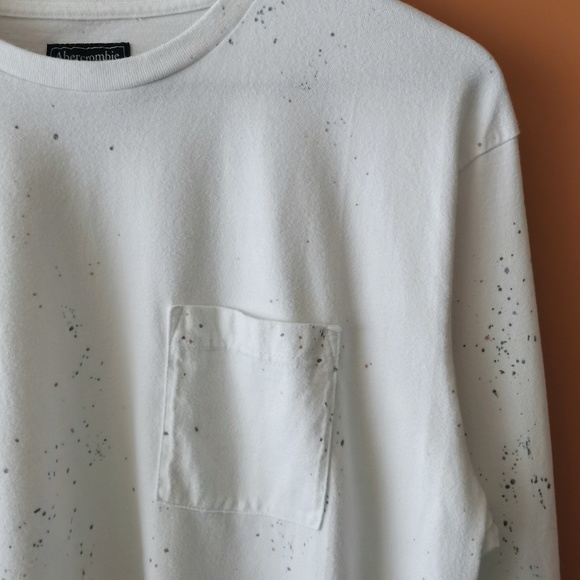 Abercrombie & Fitch Shirts Abercrombie Fitch Mens White Paint